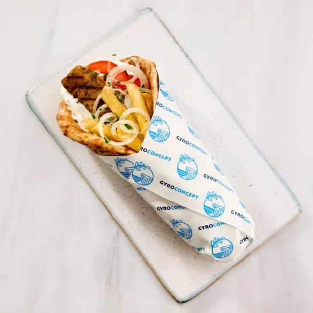 Pork Souvlaki Wrap.