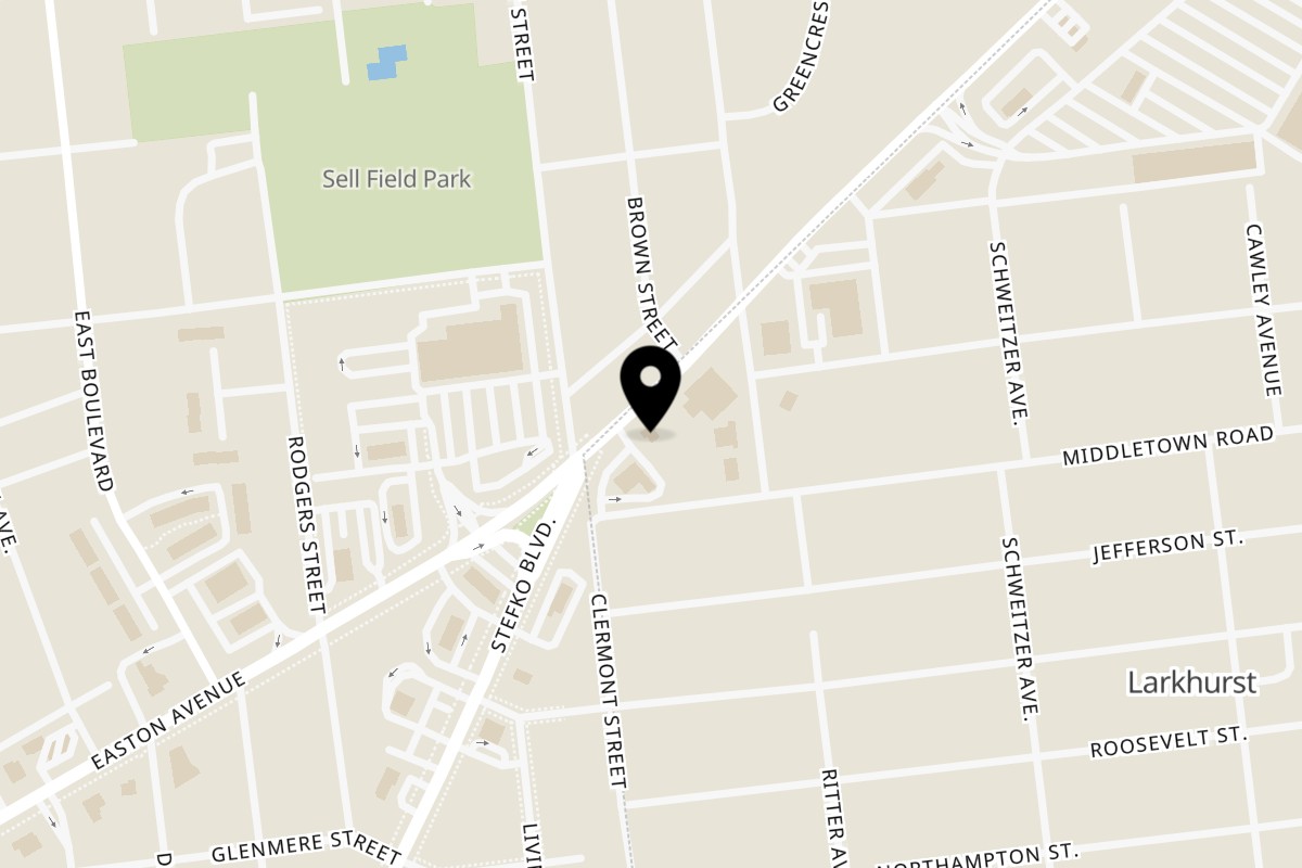 Map showing the location of Gyro Concept Gyro Concept - Bethlehem on 2722 Easton Ave in Bethlehem