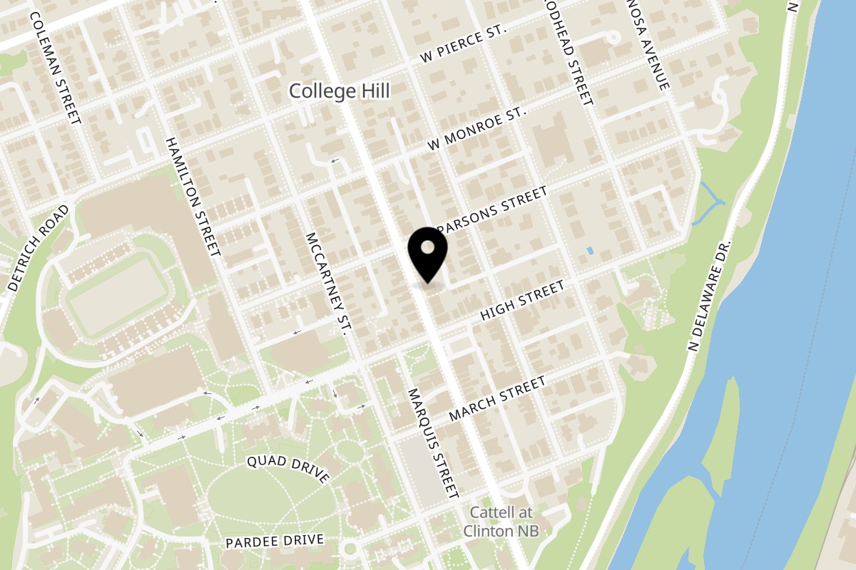 Map showing the location of Gyro Concept Gyro Concept - Easton on 323 Cattell St in Easton